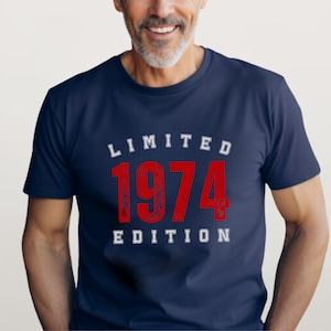 50th Birthday Shirt for Men, 1976 Limited Edition Year T-Shirt, Gift for Him, 50th Birthday Men's Birthday Gift 1976 Shirt image 10