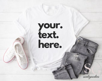 Personalisiertes T-Shirt beidseitig bedruckt, Custom Photo Tee Personalized Text Shirt Foto Wunschtext