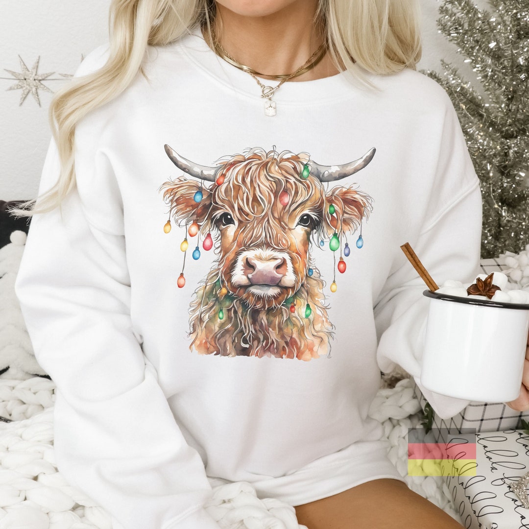 Lands end cow sweater sale