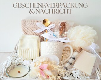 Verwöhn-Geschenkset Für Frauen – Mit Kaffeetasse, Kerze, Badebombe & Mehr