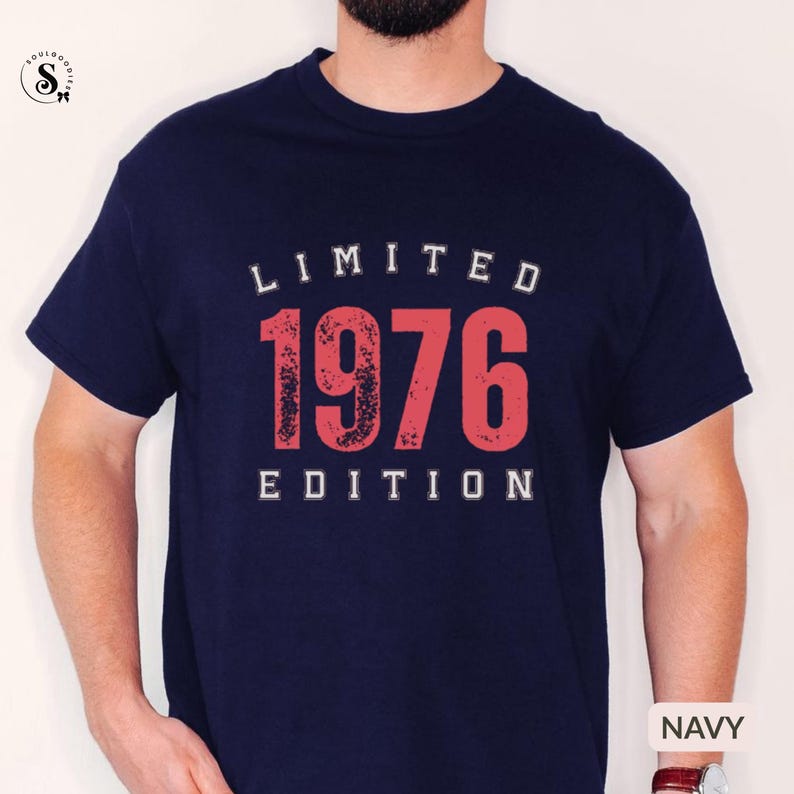Limited Edition Shirt 1976 T-Shirt 50th Birthday Gift for Men image 5