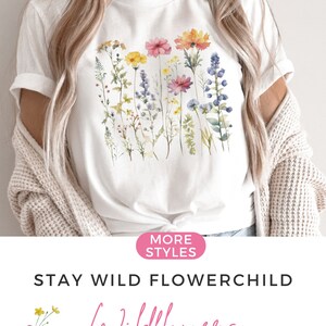 Wildflower Sweatshirt Cottagecore Crewneck