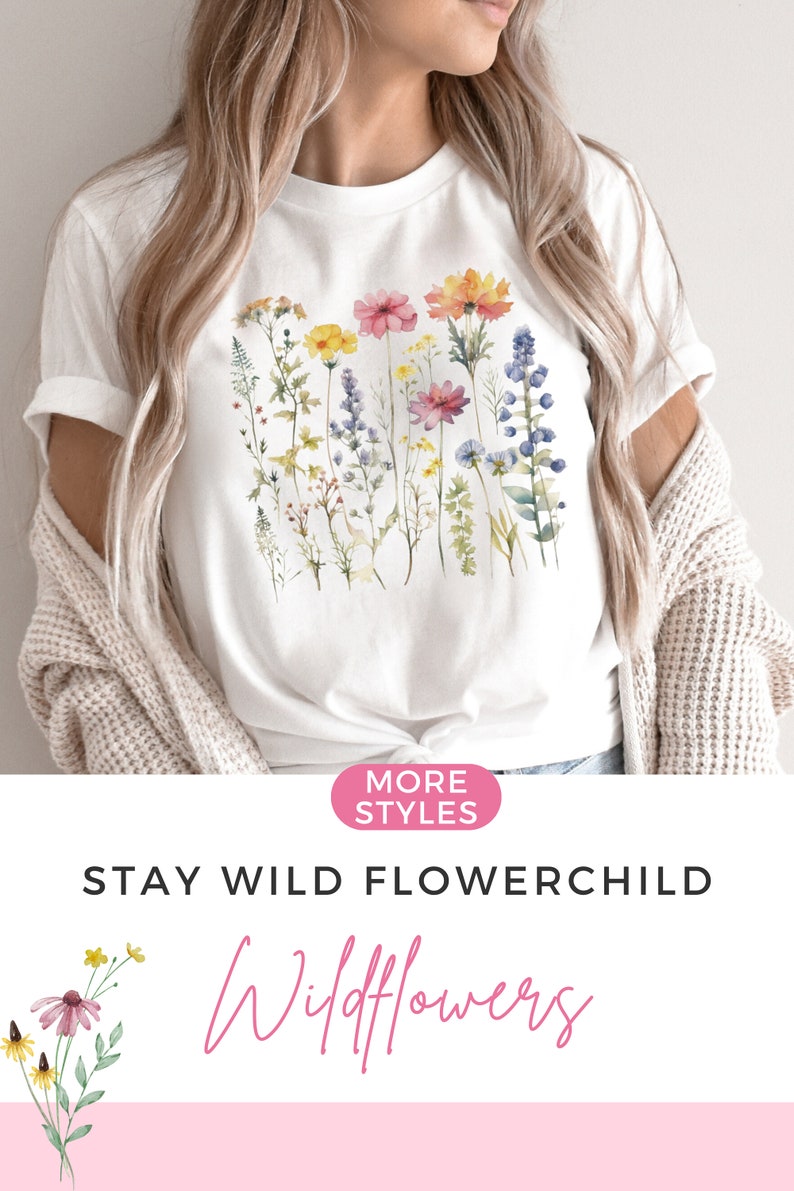 Wildflower Sweatshirt Cottagecore Crewneck