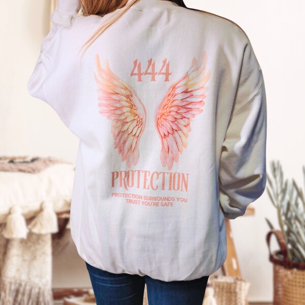 444 Angel Numbers Sweater Engelszahlen Flügel