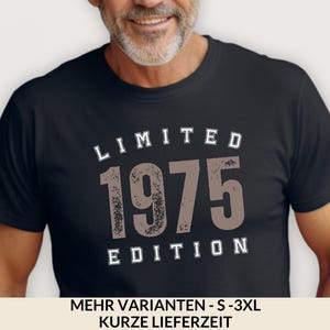 Shirt 50 Geburtstag Mann Tshirt 1975