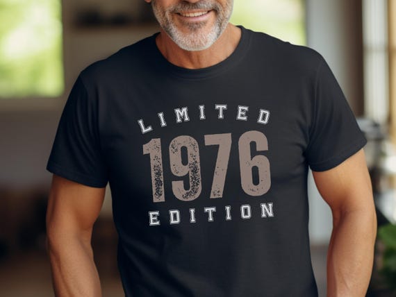 Shirt 50 Geburtstag Mann Tshirt 1976 Limited Edition Jahreszahl Geschenk für Ihn Geburtstagsshirt 50th Birthday Men Birthday Gift 1976 Shirt