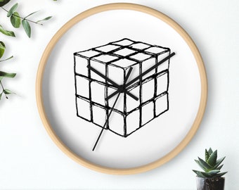 Rubik's Cube-wandklok