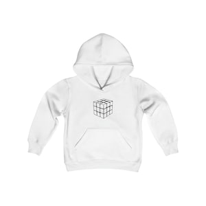 Rubik&#39;s Cube Hoodie, Youth Sizes - Speed Cubing Heavy Blend Hoodie