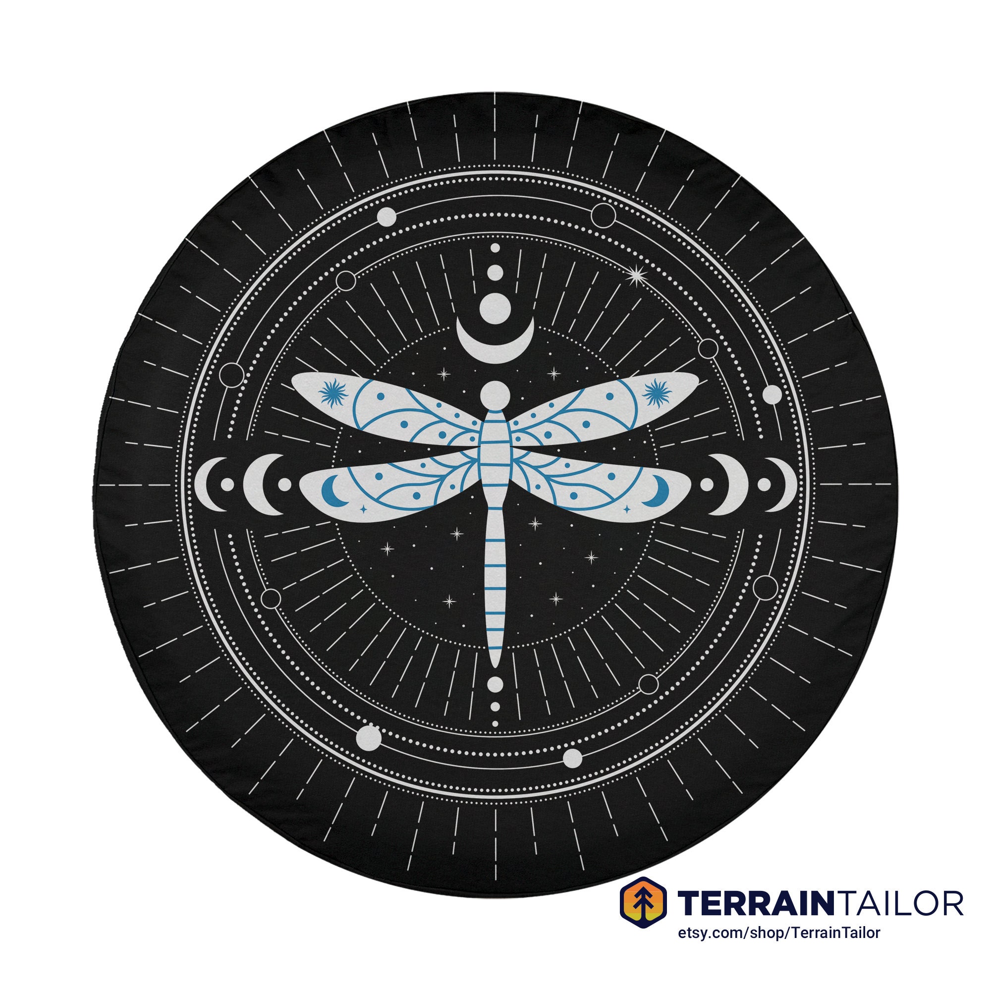 Celestial Dragonfly Spare Tire Cover Fits Jeeps, Broncos, Suvs, Campers