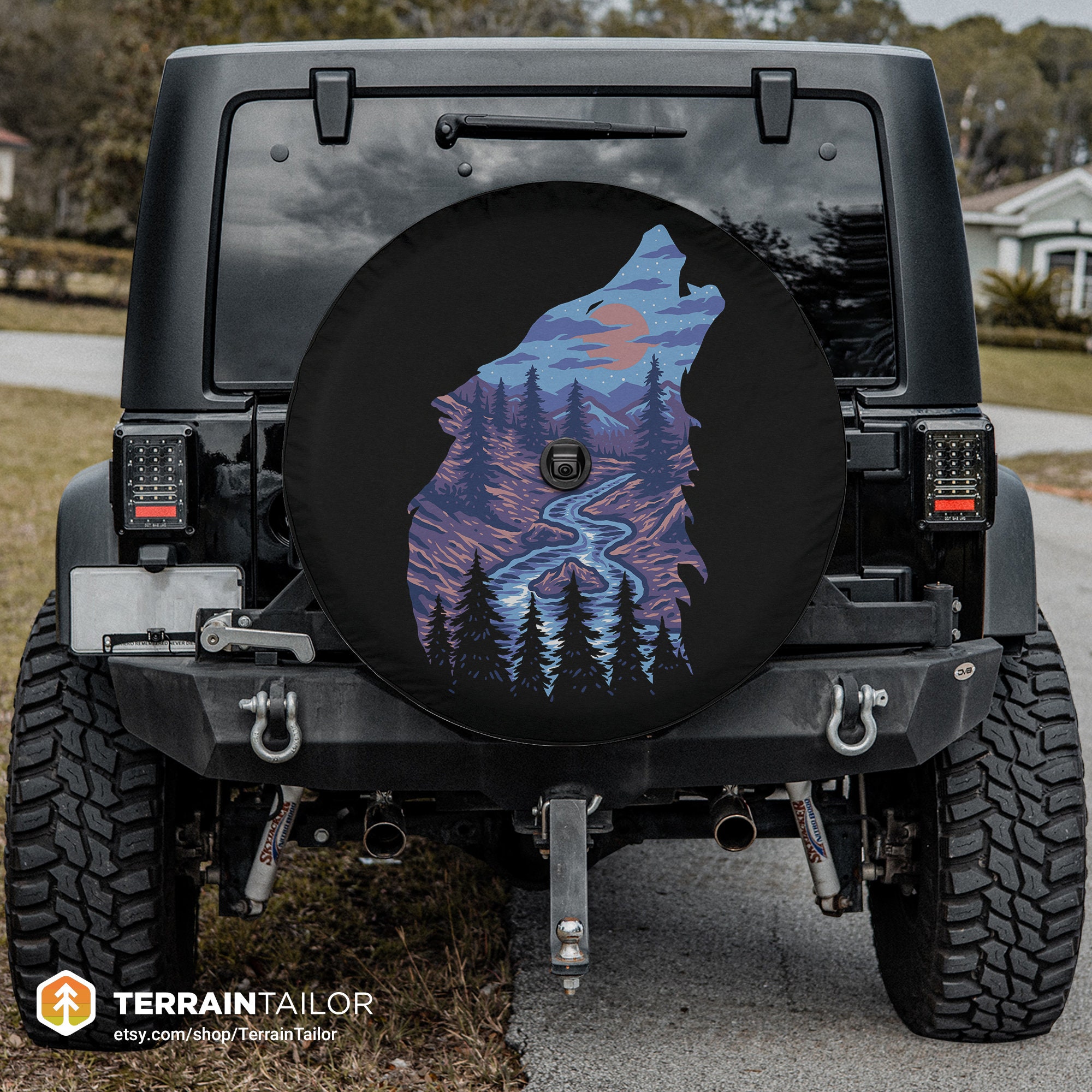 Wolves Tire Cover Etsy