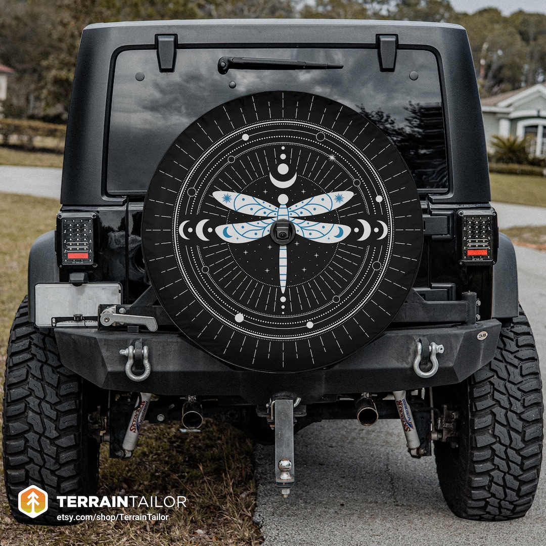 Celestial Dragonfly Spare Tire Cover Fits Jeeps, Broncos, Suvs, Campers