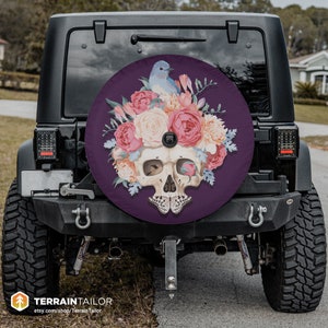 Nesting Bird & Butterfly atop Skull fits Jeeps, Broncos, SUVs, Campers, RVs | Free US Shipping | Includes Backup Camera Cutout