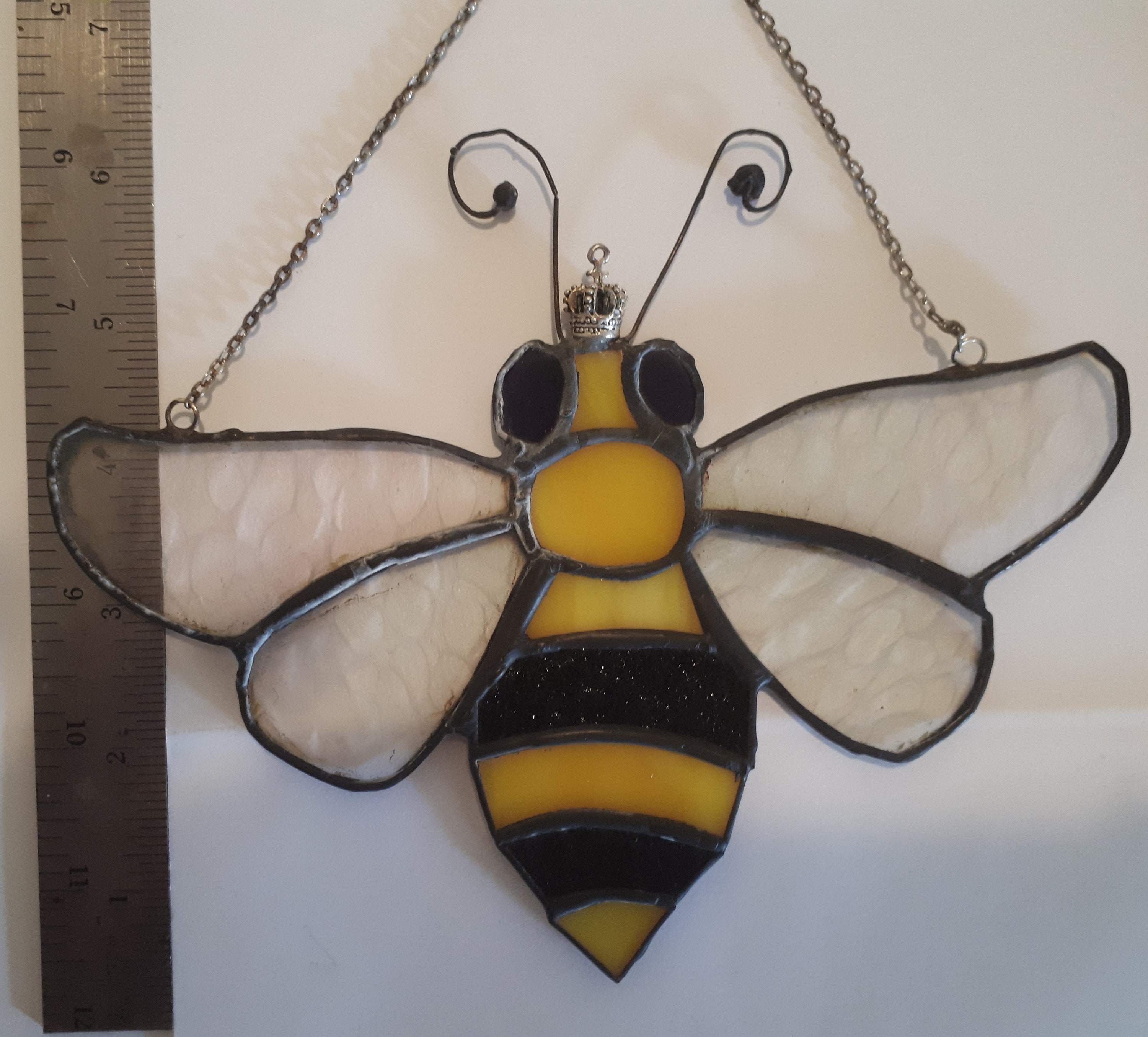 Queen Bee Stained Glass Suncatcher Etsy