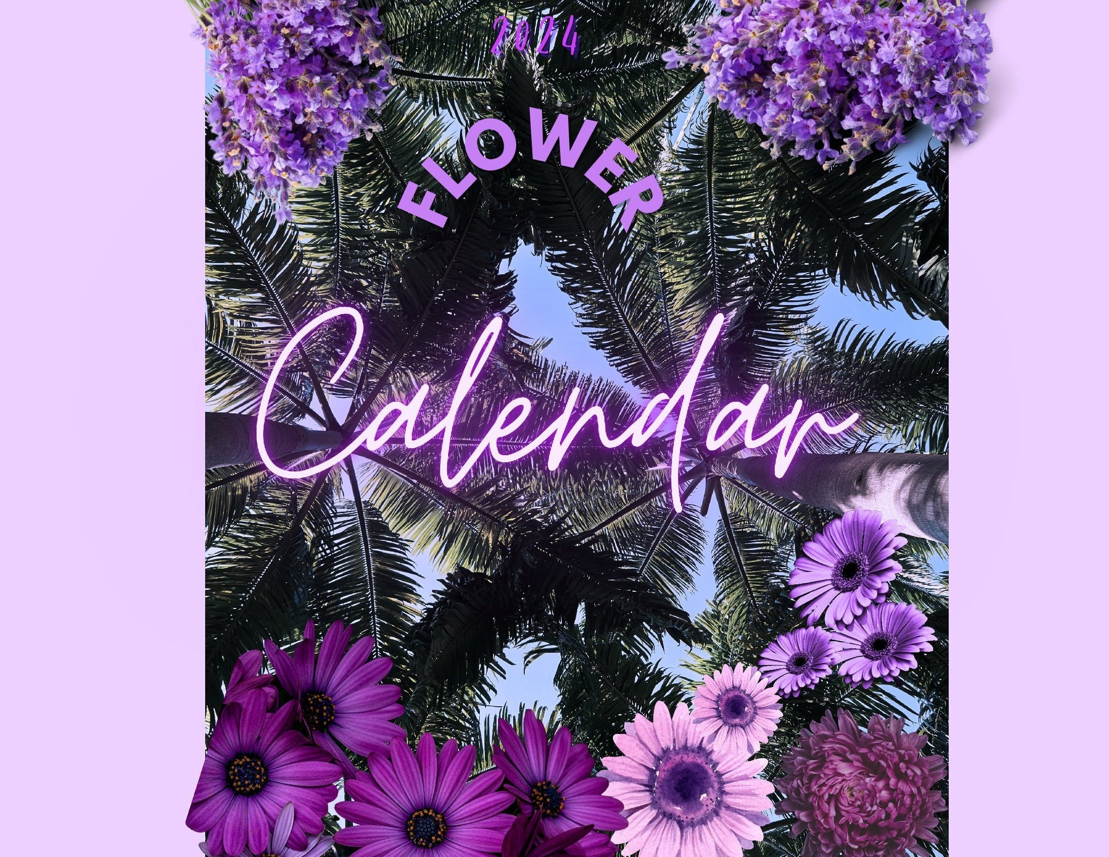 2024 Digital Calendar/ PrintableCalendar Flowers We Etsy 2024 Digital Calendar/ PrintableCalendar Flowers We Etsy