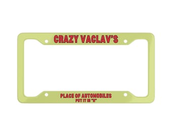 Funny Mr Plow License Plate Frame, Simpsons Gift, Car Accessories