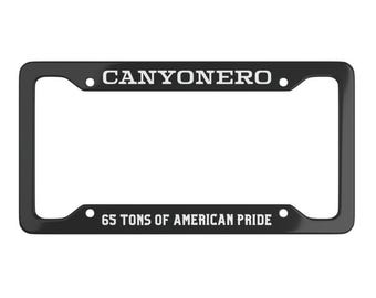 Marco para matrícula, decoración divertida para coche Caynonero, regalo del orgullo americano, accesorio para vehículo, decoración novedosa para coche.