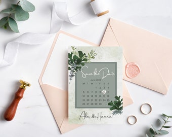 Save the Date Vorlage | Bearbeitbare Hochzeitsvorlage, sofortiger Download, druckbar, Anpassung