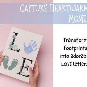 Personalized Handprint and Footprint Keepsake Art - DIY Craft ...