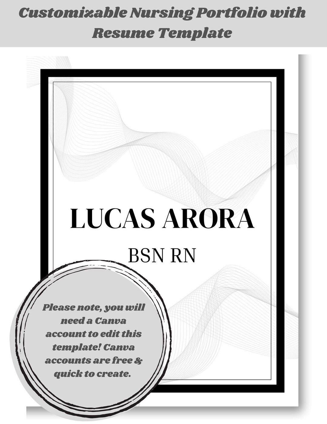 Customizable Nursing Portfolio With Resume Template Nursing Portfolio customizable-nursing-portfolio-with-resume-template-nursing-portfolio