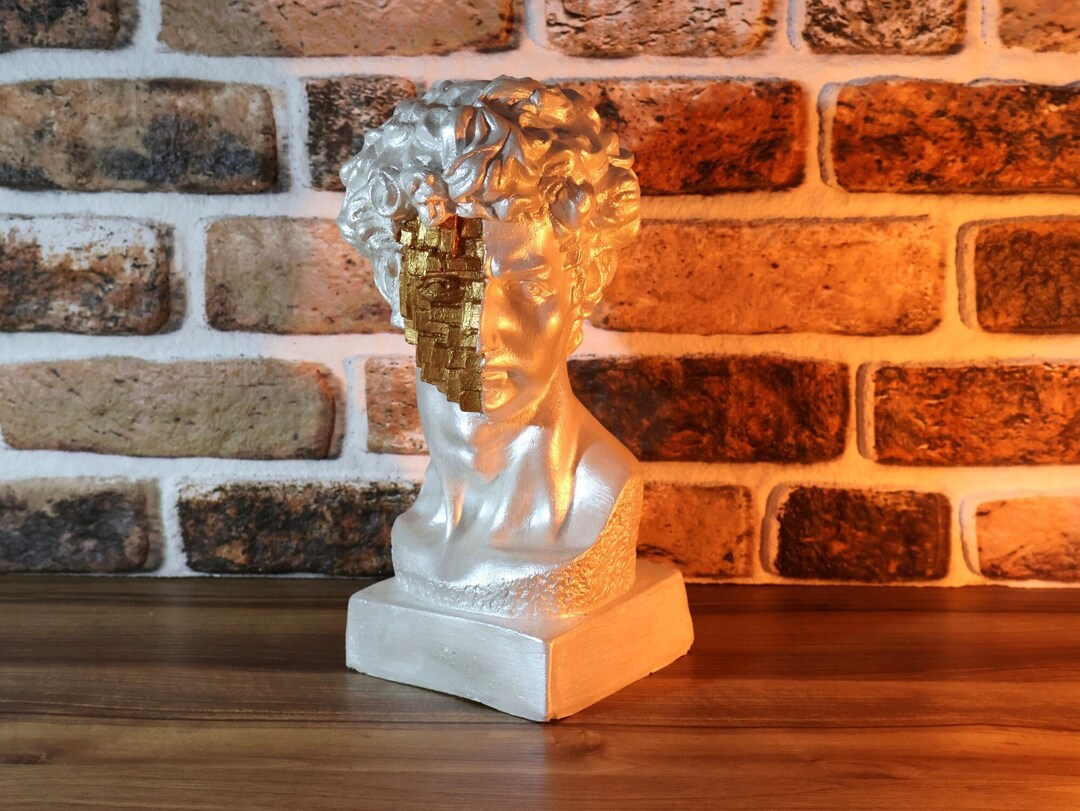 Stone Statue of David Bust of David Roman Statues Greek Etsy