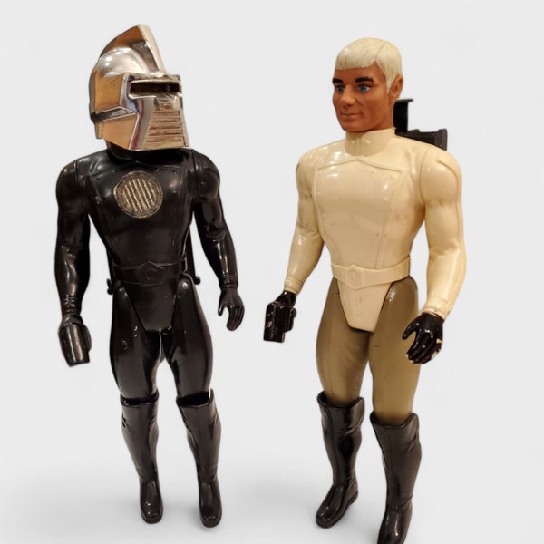 70s Battlestar Galactica Action Figures-Colonial Warrior Cylon Centurion Mattel- Vintage Scifi Toys Science Fiction