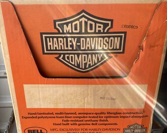 Vintage Harley Davidson 1975 Bell Motorcycle Helmet in Box Rare Exclusive