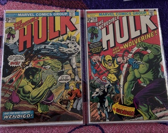 Incredible HULK #181 & 180 (NM)  1st Full Appearance of the WOLVERINE X-men High Grade Marvel Comic