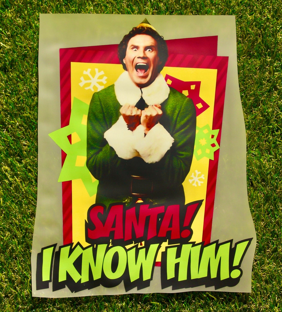 Transfer Him Santa! I Know Him Transfer. Christmas DTF Transfers. Adult Size ...