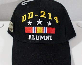 Gorra de béisbol DD-214 Alumni. Gorra negra ajustable. Día de los Veteranos. Regalo de Navidad. Gorra DD-214 Alumni. Gorra DD-214 Alumni. Gorra de veterano estadounidense