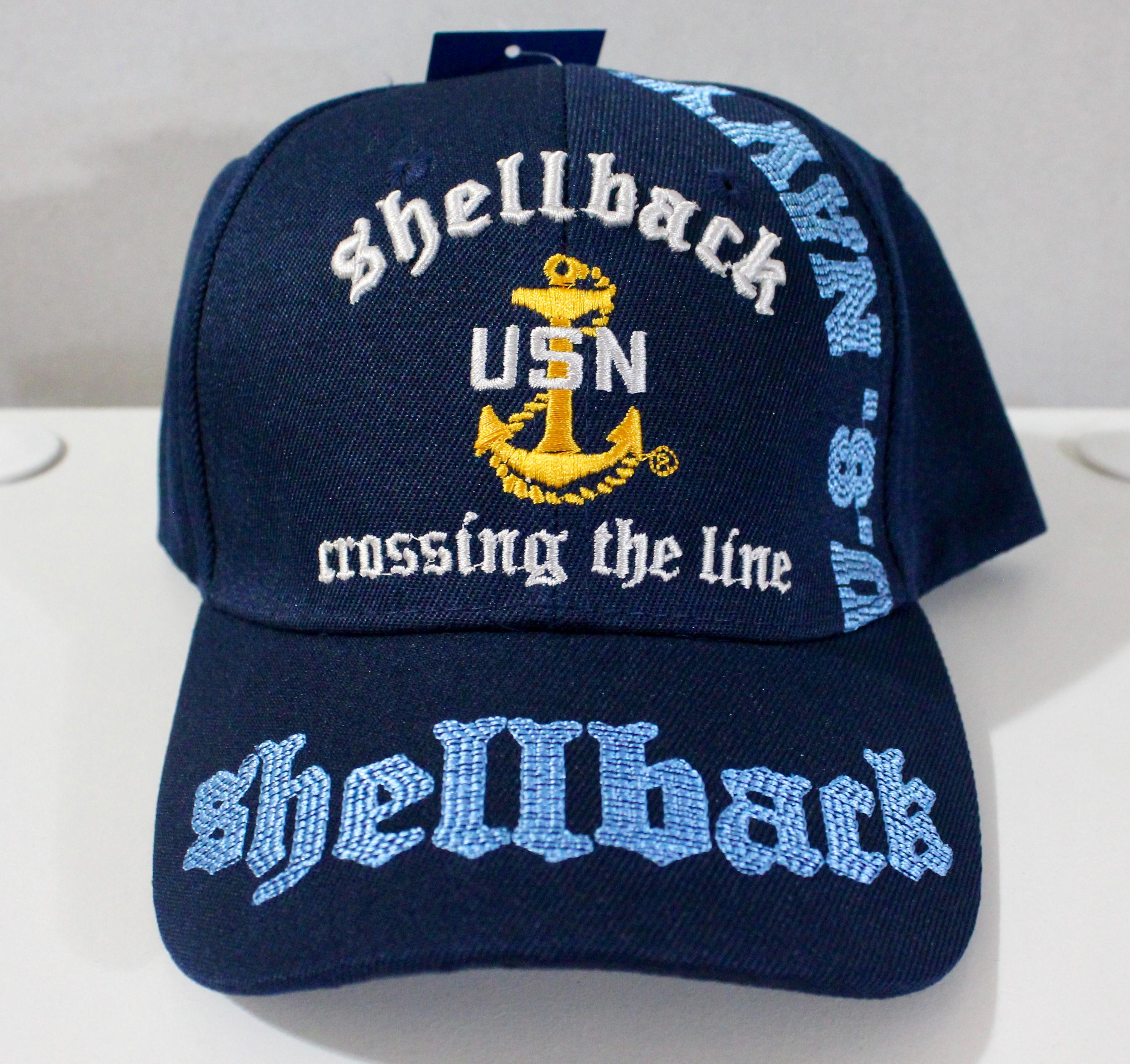 U.S. Navy Shellback Baseball Hat. Officially Licensed U.S. Navy