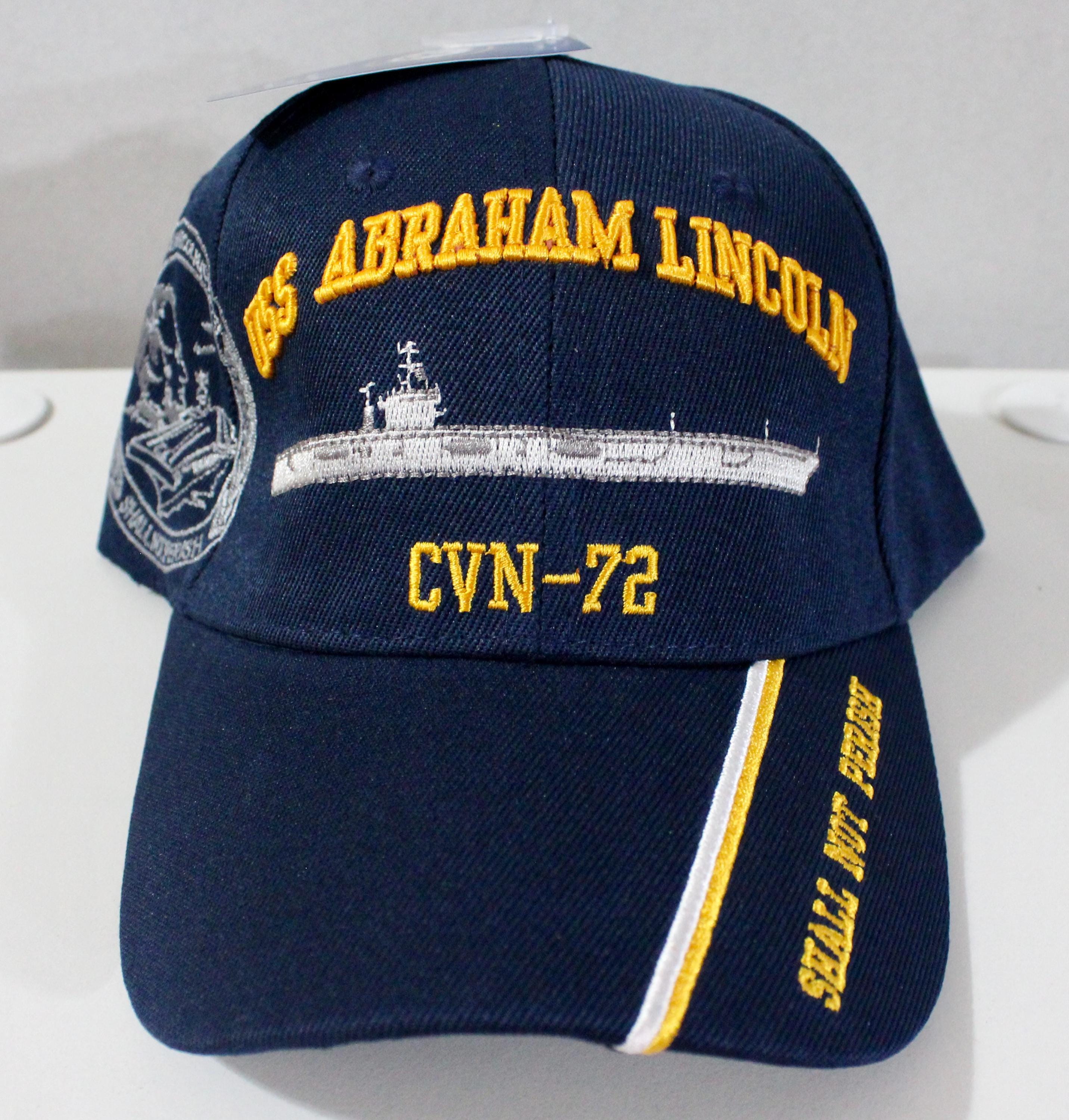 U.S. Navy Baseball Hat. Officially Licensed USS Abraham Lincoln