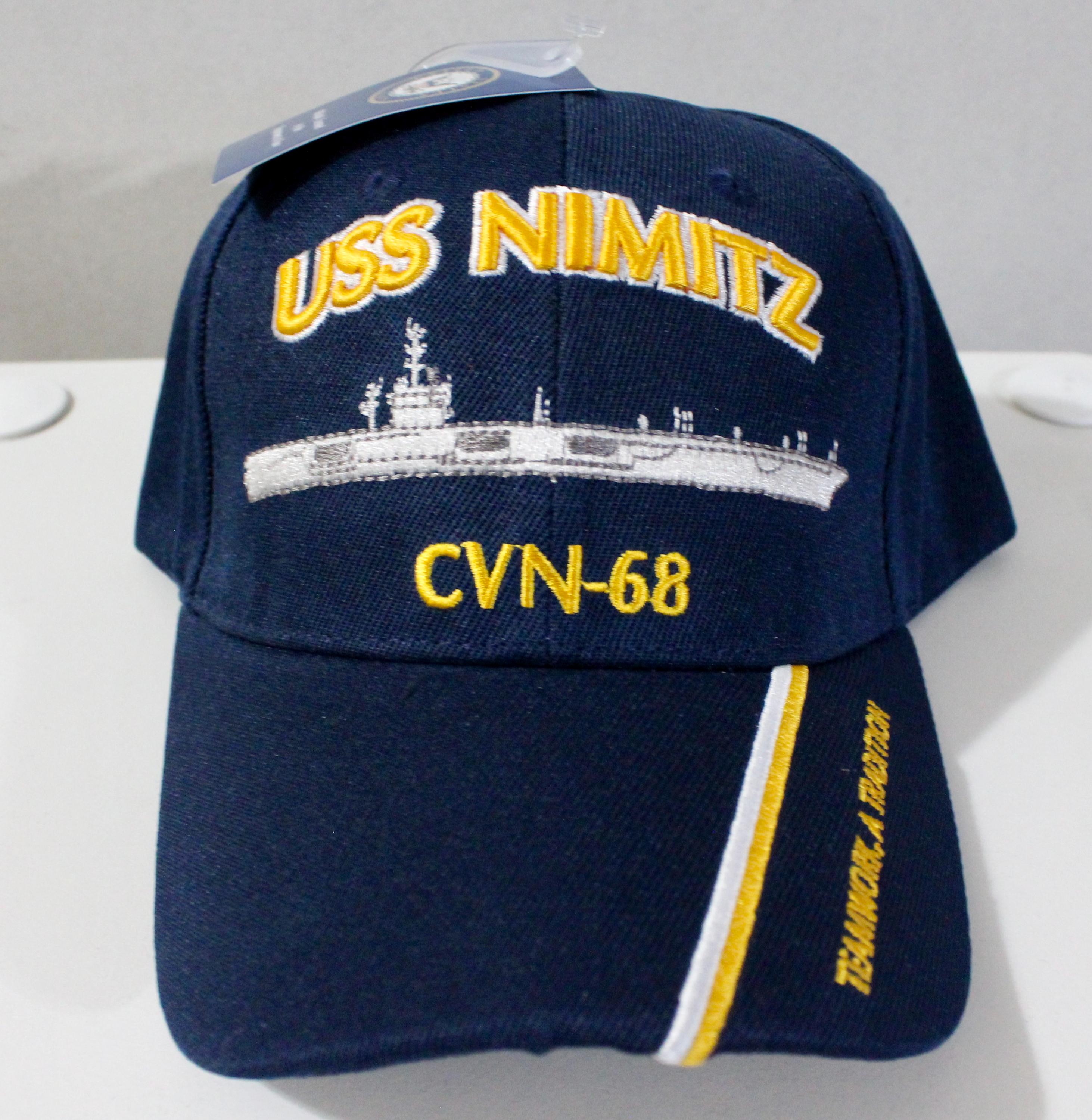 U.S. Navy Baseball Hat. Officially Licensed USS Nimitz CVN-68 Hat