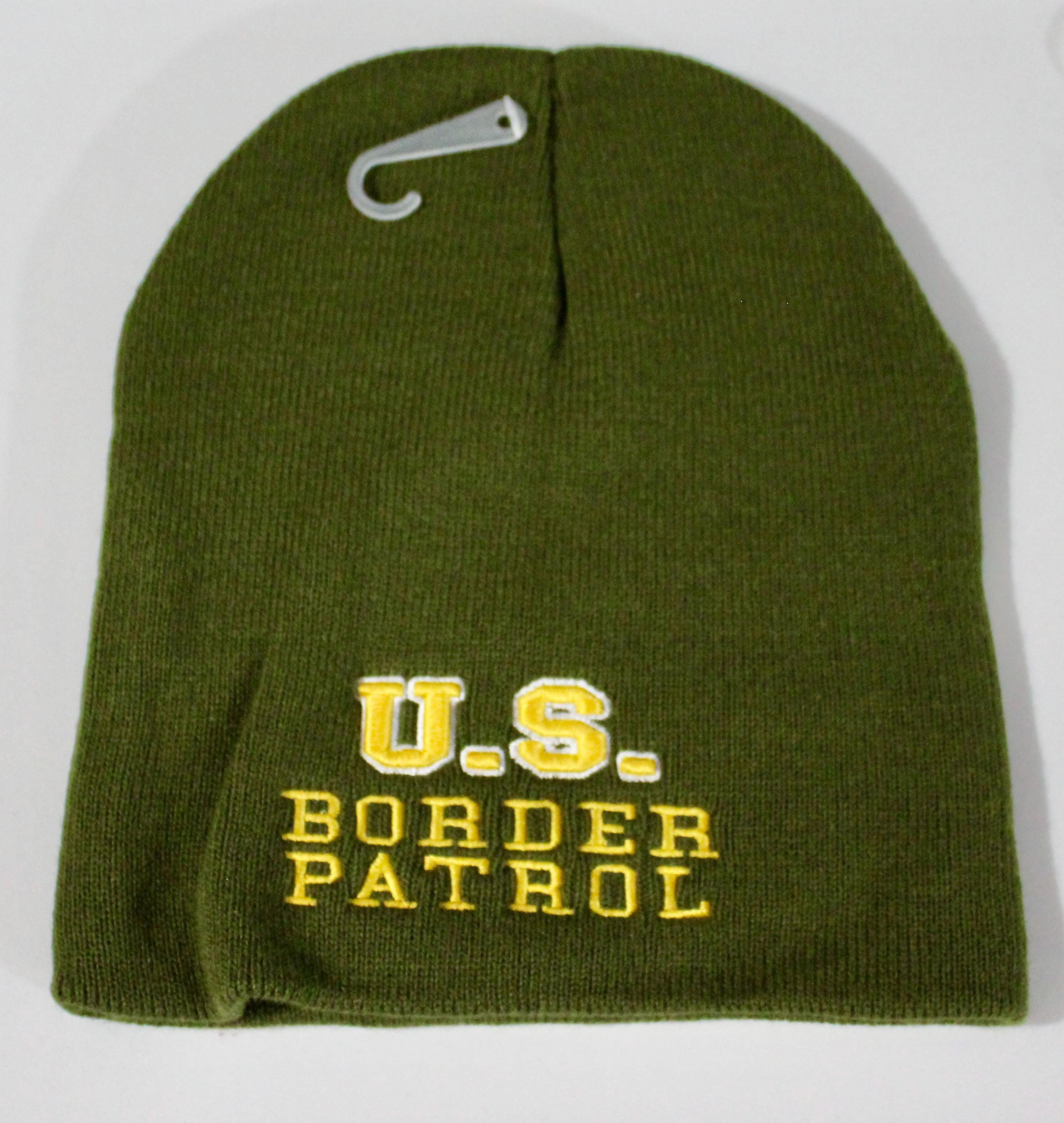 帽子 sooty reflect border beanie right green U.S. Border Patrol Beanie. U.S. Border Patrol Winter Cap. Veterans