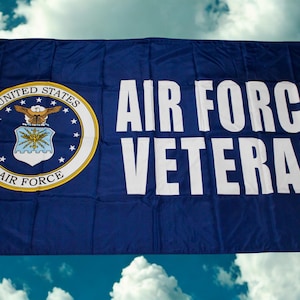 U.S. Air Force Veteran Flag 3x5. Officially Licensed U.S. Air Force Veteran Flag. Gift for Veterans, Service Members, and Military Families.