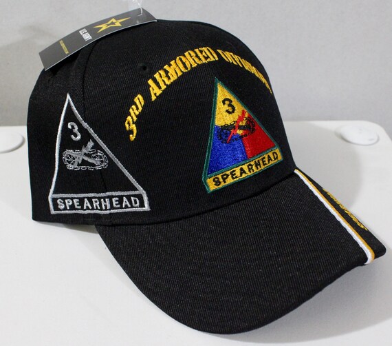 thumbnail image 2 of U.S Army 3rd Armored Division Spearhead Ball Cap – Classic Green Undervisor, Snapback, Eagle Crest 2 of 4