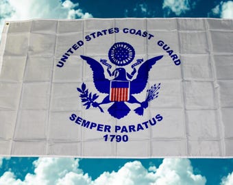 U.S. Coast Guard Flag 3x5. Officially Licensed U.S. Coast Guard Flag. Gift for Veterans, Service Members, and Military Families.Gift for Dad