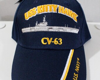 USS Germantown LSD-42 Badge Baseball Cap Hat Hook & Loop Closure