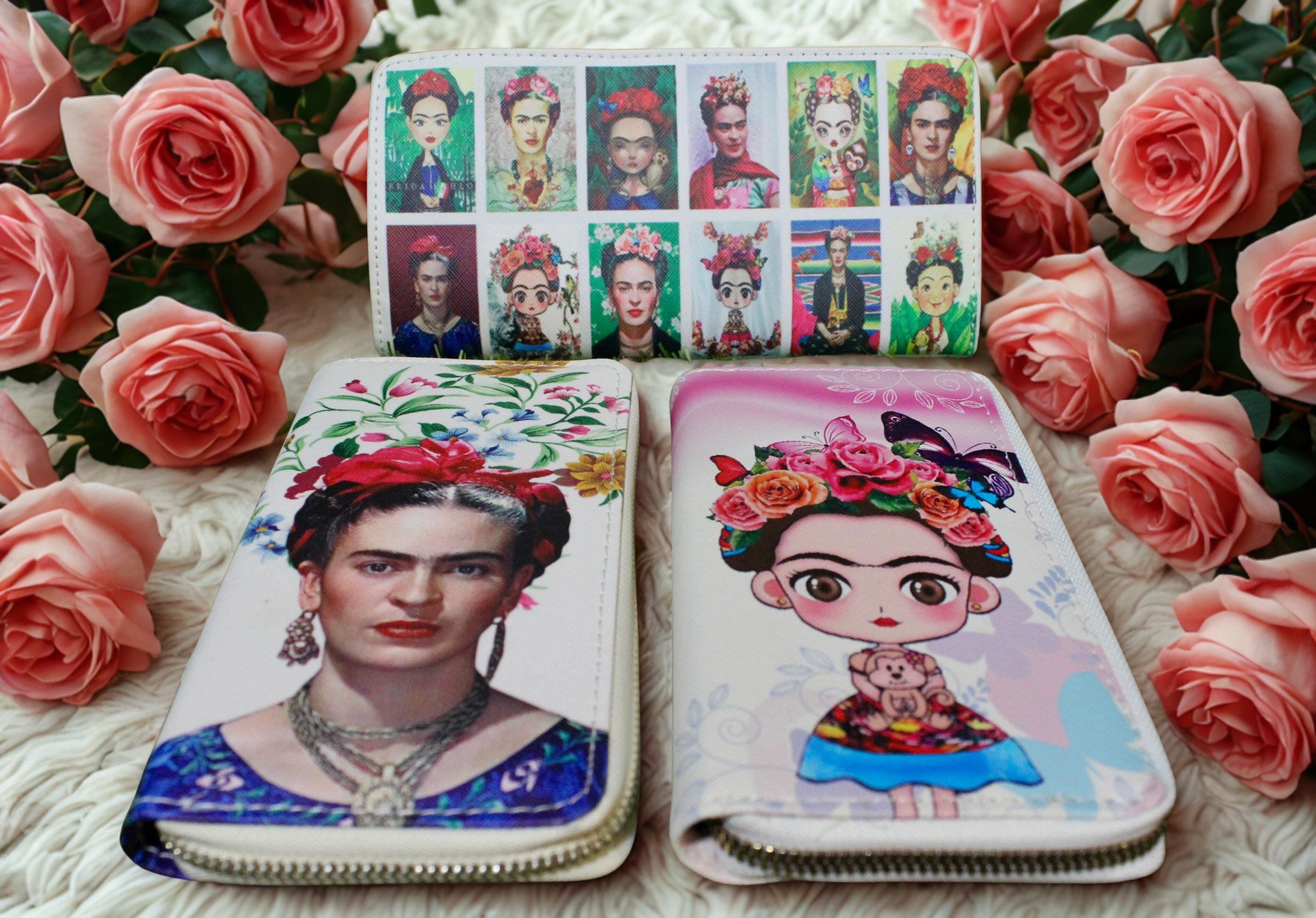 Frida Kahlo Wallet – Colorful Zip-around Purse With Double 