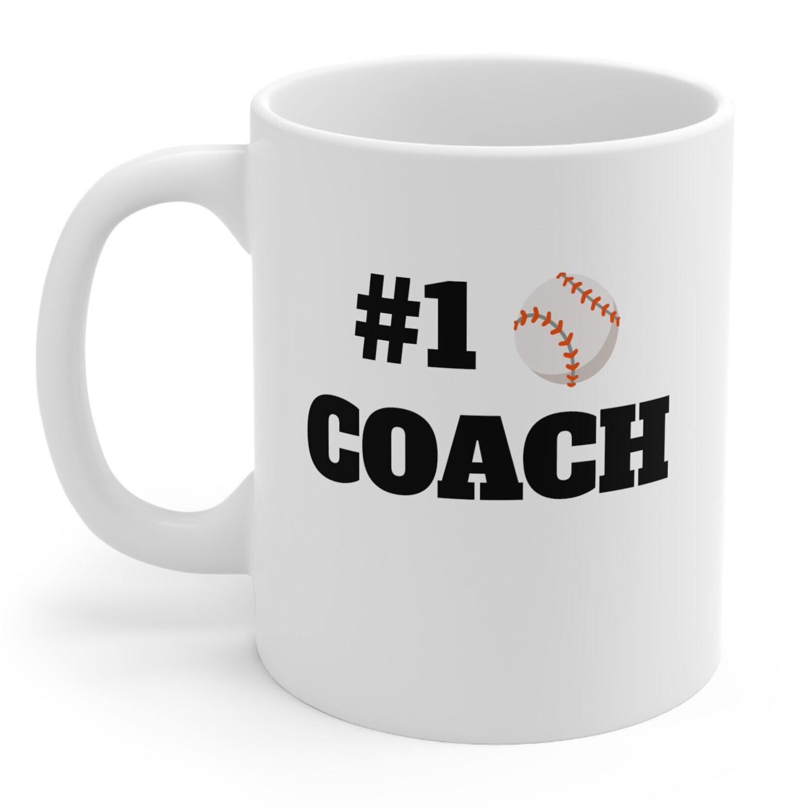 Number 1 Baseball Coach Coffee Cup | Great Gift to Let Your Coach Know He  is Number 1 | Simple Coffee Mug Gift for Manager - Etsy
