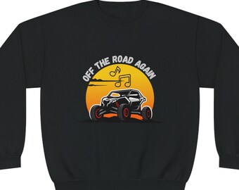 Off The Road Again Unisex NuBlend® Crewneck Sweatshirt | Great Gift Idea For The ATV Enthusiast | Fun Offroad Sweat Shirt Skills Class Bryce