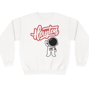 Houston Texas Unisex Sweatshirt, Gift Idea For Texas Tourist, Houston Souvenir, Texas Sweater, Houston Sweatshirt, Houston Space Sweater