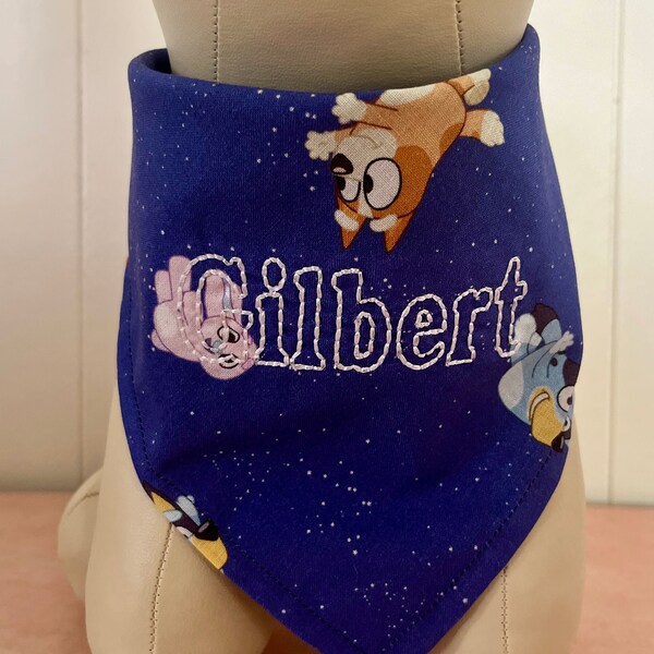 Embroidered Bandana Etsy