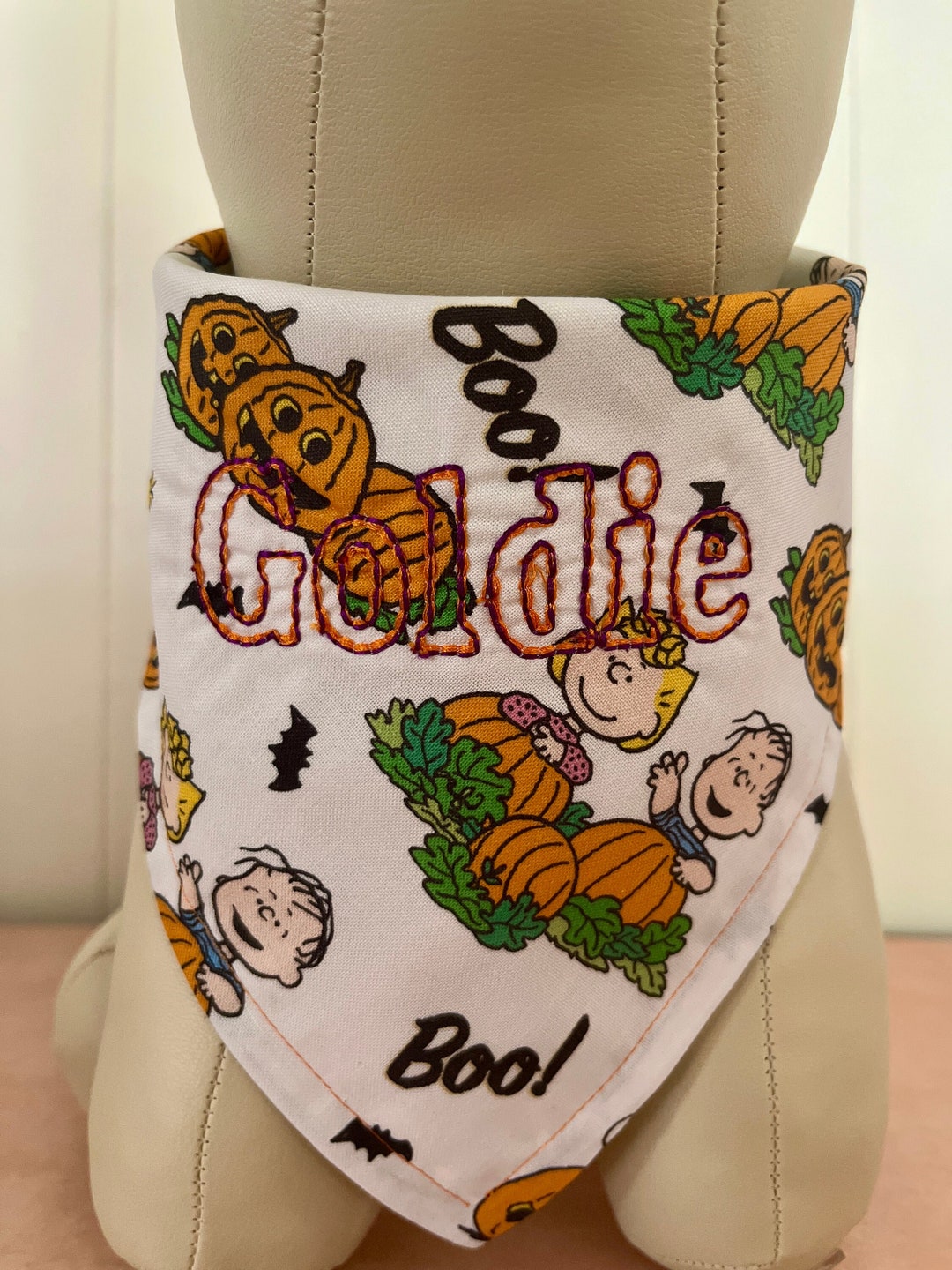 Snoopy Halloween Dog Bandana Peanuts Dog Bandana Charlie Etsy