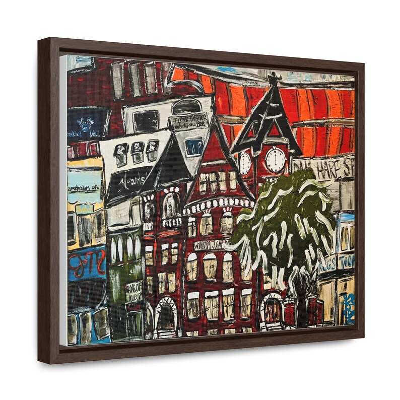 Downtown Auburn, Alabama Toomers Corner Print on a Gallery Canvas Wrap ...