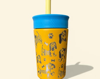 Slinky Dog 12 oz kid tumbler