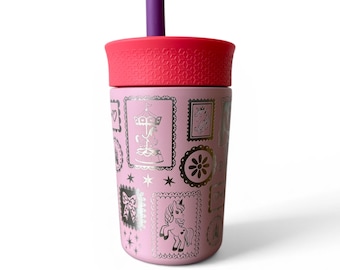 Unicorn princess 12 oz kid tumbler