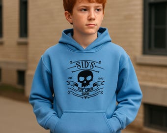 Youth Sid Toy Story Hoodie Pixar Villain Sweatshirt for Kids, Funny Retro Disney Hoodie, Unisex Kids Pullover, Halloween Costume Sweatshirt