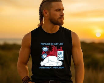 Camiseta sin mangas para correr Baymax Big Hero 6 Disney Race Day Muscle, top de entrenamiento runDisney, camiseta para correr Disney para mujer y unisex