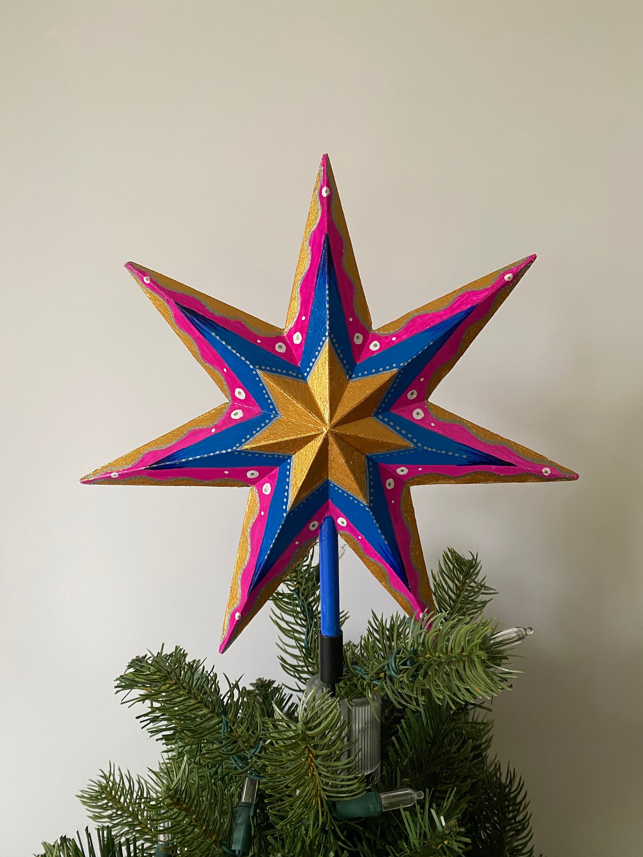Colorful Tree Topper - Etsy
