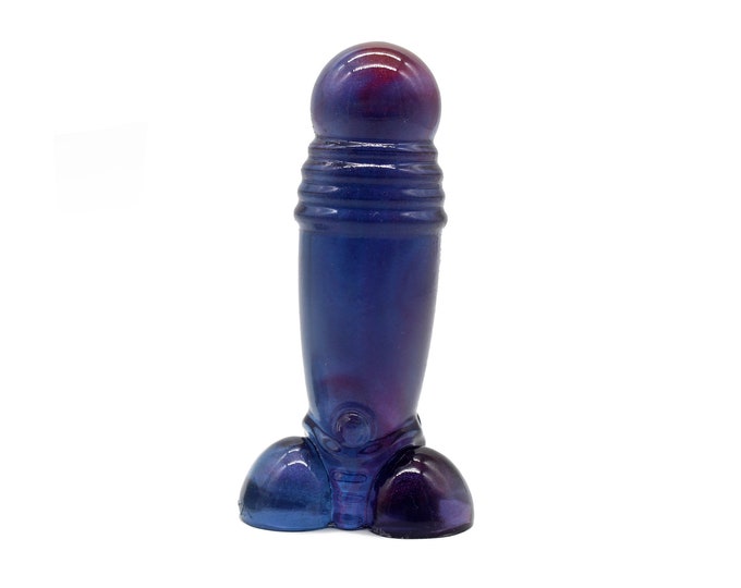 Retro Style Rocket Cock, Resin Penis, Phallic Sculpture, Resin Penis Sculpture, Fascinus, Good Luck Charm, Rocket Inspired Penis Charm